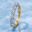 Round Brilliant Cut 1.01ct Diamond 6 Stone Half Hoop Eternity Ring