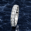 Round Brilliant Cut 1.02ct Diamond Half Hoop Eternity Ring