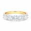 Round Brilliant Cut 1.70ct Diamond 5 Stone Half Hoop Eternity Ring