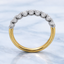 Round Brilliant Cut 0.75ct Diamond 10 Stone Half Hoop Eternity Ring