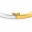 18ct White & Yellow Gold Round Brilliant Cut Diamond Bangle