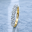 Round Brilliant Cut 1.18ct Diamond 6 Stone Half Hoop Eternity Ring