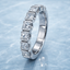 Princess Cut 1.00ct Diamond 9 Stone Eternity Ring
