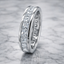 Princess Cut 3.23ct Diamond Full Hoop Eternity Ring