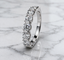 Round Brilliant Cut 0.91ct Diamond 7 Stone Eternity Ring