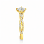 Round Brilliant Cut 0.70ct Diamond Engagement Ring with Diamond Shoulders