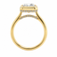 Lab Grown Radiant Cut 3.09ct Diamond Engagement Ring