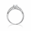 Emerald Cut 0.70ct Diamond Engagement Ring with Baguette Cut Diamond Side Stones