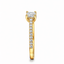 Princess Cut 0.54ct Diamond Engagement Ring with Diamond Shoulders