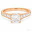 Princess Cut 0.70ct Diamond Engagement Ring with Diamond Shoulders