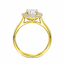Lab Grown Round Brilliant Cut 1.01 Diamond With Diamond Halo