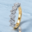 Round Brilliant Cut 1.64ct Diamond 7 Stone Half Hoop Eternity Ring