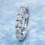 Round Brilliant Cut 1.50ct Diamond Half Hoop Eternity Ring
