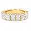 Radiant Cut 3.39ct Lab Diamond 9 Stone Eternity Ring
