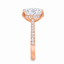Lab Grown Oval Cut 3.50ct Diamond Engagement Ring with Diamond Shoulders & Hidden Halo