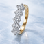 Round Brilliant Cut 1.54ct Diamond 5 Stone Half Hoop Eternity Ring