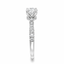 Round Brilliant Cut 0.80ct Diamond Engagement Ring with Diamond Shoulders & Hidden Halo