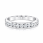 Round Brilliant Cut 0.50ct Diamond Half Hoop Wedding Band