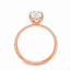 Lab Grown Radiant Cut 2.63ct Diamond Engagement Ring with Diamond Shoulders & Hidden Halo