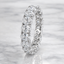 Oval Cut 4.50ct Diamond Full Hoop Eternity Ring