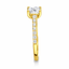 Princess Cut 1.03ct Diamond Engagement Ring with Diamond Shoulders