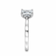 Emerald Cut 0.84ct Diamond Solitaire Engagement Ring