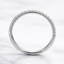 Round Brilliant Cut Diamond Microset Half Hoop Wedding Band 1.5mm