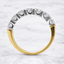 Round Brilliant Cut 0.92ct Diamond 7 Stone Half Hoop Eternity Ring
