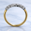 Round Brilliant Cut 0.56ct Diamond Wishbone 7 Stone Eternity Ring