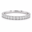 Round Brilliant Cut Diamond Full Hoop Microset Wedding Band 2.4mm