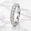 Round Brilliant Cut 1.03ct Diamond 10 Stone Half Hoop Eternity Ring