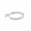 Round Brilliant Cut Micro Set Diamond 0.86ct Hoop Earrings