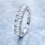 Emerald Cut 1.28ct Diamond 7 Stone Eternity Ring