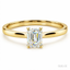 Emerald Cut 0.53ct Diamond Solitaire Engagement Ring