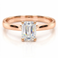 Emerald Cut 1.01ct Diamond Solitaire Engagement Ring