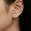 Lab Grown Round Brilliant Cut Diamond 2.00ct Stud Earrings
