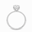 Lab Grown Radiant Cut 2.63ct Diamond Engagement Ring with Diamond Shoulders & Hidden Halo