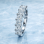 Princess Cut 1.52ct Diamond 7 Stone Eternity Ring