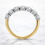 Round Brilliant Cut 1.02ct Diamond 7 Stone Half Hoop Eternity Ring