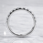 Round Brilliant Cut Diamond Microset Half Hoop Wedding Band 2.6mm
