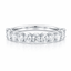 Oval Cut 1.29ct Diamond 13 Stone Half Hoop Eternity Ring