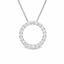 Round Brilliant Cut Diamond Circle of Life Pendant