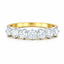 Round Brilliant Cut 1.00ct Diamond 7 Stone Half Hoop Eternity Ring