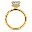Lab Grown Round Brilliant Cut 2.00ct Diamond Solitaire Engagement Ring With Hidden Halo
