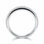 Round Brilliant & Baguette Cut 0.85ct Diamond Half Hoop Eternity Ring
