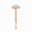 Round Brilliant Cut 0.45ct Diamond Double Halo Engagement Ring