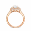 Round Brilliant Cut 1.00ct Diamond Double Halo Engagement Ring