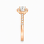 Round Brilliant Cut 0.57ct Diamond Halo Engagement Ring
