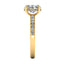Lab Grown Oval Cut 2.01ct Diamond Engagement Ring with Diamond Shoulders & Hidden Halo
