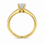 Cushion Cut 0.70ct Diamond Engagement Ring with Diamond Shoulders